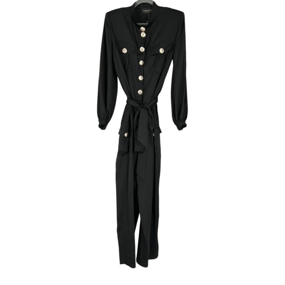 NWT Bronx and Banco Gigi Coffee Jumpsuit in Black - Picture 2 of 12